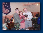 Rosie and Colin really pleased at winning the rose bowl